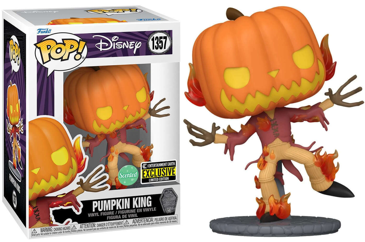 FUNKO POP! PUMPKIN KING 1357 SCENTED ENTERTAINMENT EARTH EXCLUSIVE