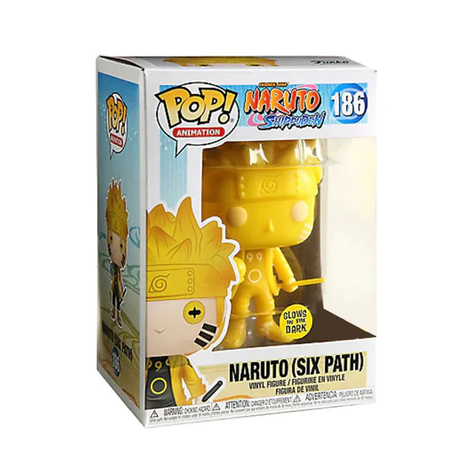FUNKO POP! NARUTO 186 (YELLOW) HOT TOPIC GLOW IN THE DARK