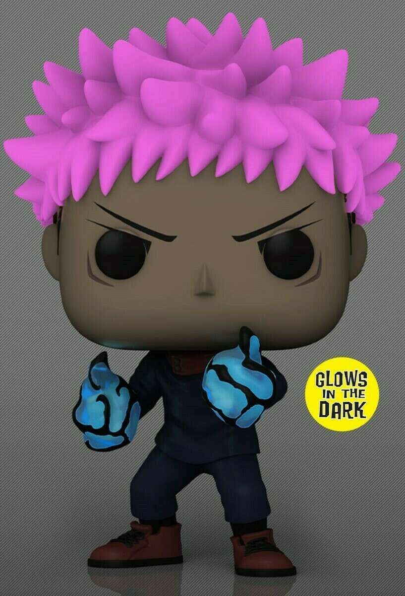FUNKO POP! YUJI ITADORI DIVERGANT FIST 1376 GLOW IN THE DARK AAA EXCLUSIVE