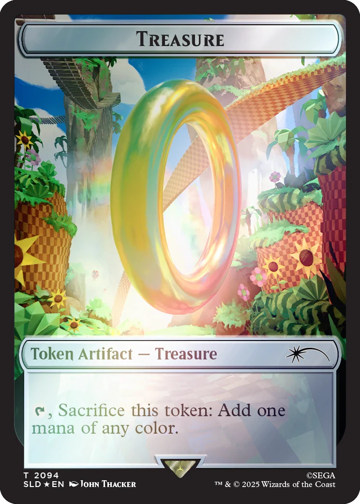 Secret Lair x Sonic: Chasing Adventure Rainbow Foil Edition