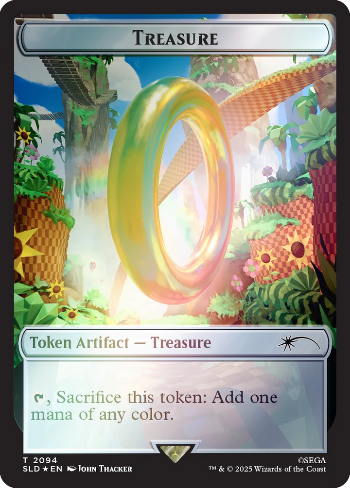 Secret Lair x Sonic: Chasing Adventure Rainbow Foil Edition