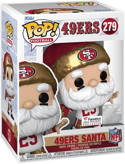 FUNKO POP! 49ERS SANTA 279 FANATICS EXCLUSIVE