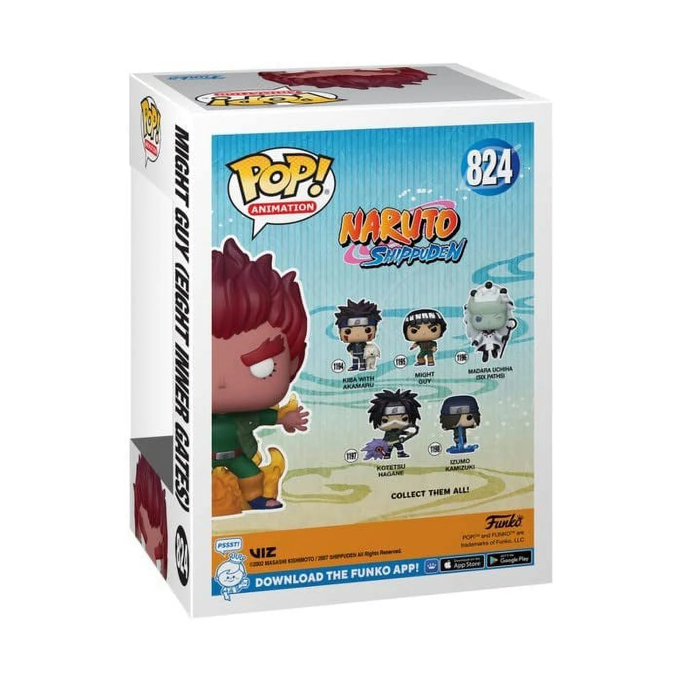 FUNKO POP! MIGHT GUY (EIGHT INNER GATES) 824
