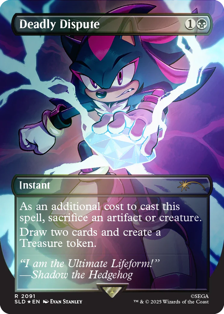 Secret Lair x Sonic: Chasing Adventure Rainbow Foil Edition