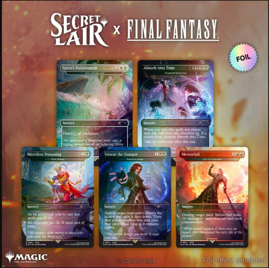 Magic The Gathering Secret Lair x FINAL FANTASY: Game Over - Foil Edition