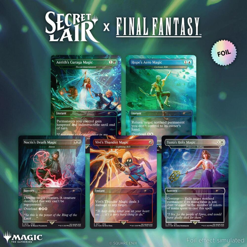 Magic The Gathering Secret Lair x FINAL FANTASY: Grimoire - Foil Edition