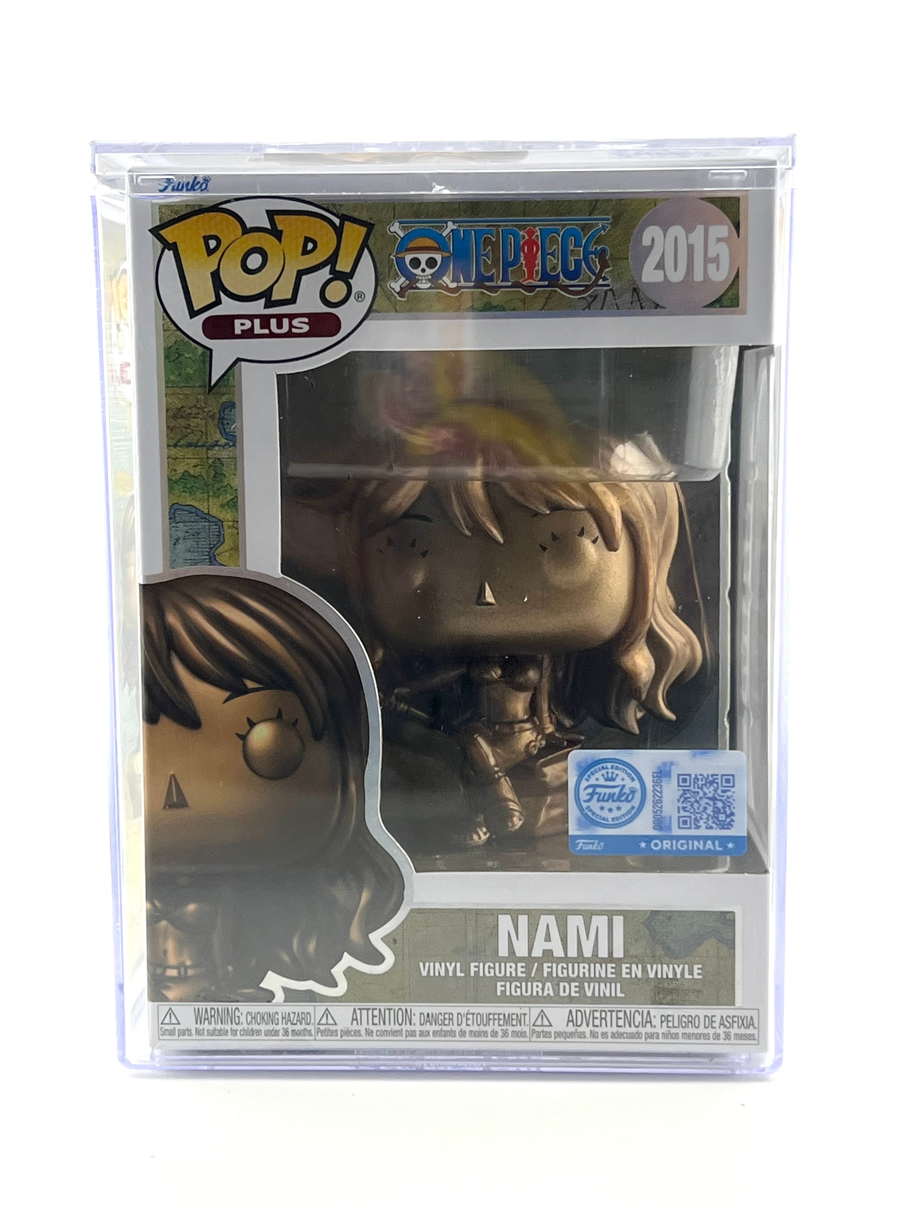 Pop! Plus Nami Statue (Bronze) with Pop! Protector - One Piece